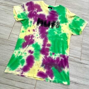 Huf T-shirt multi colored size small
